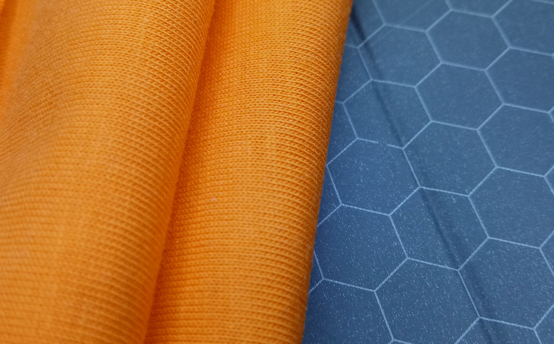 Finished fabric rolls showcasing sustainable color programs