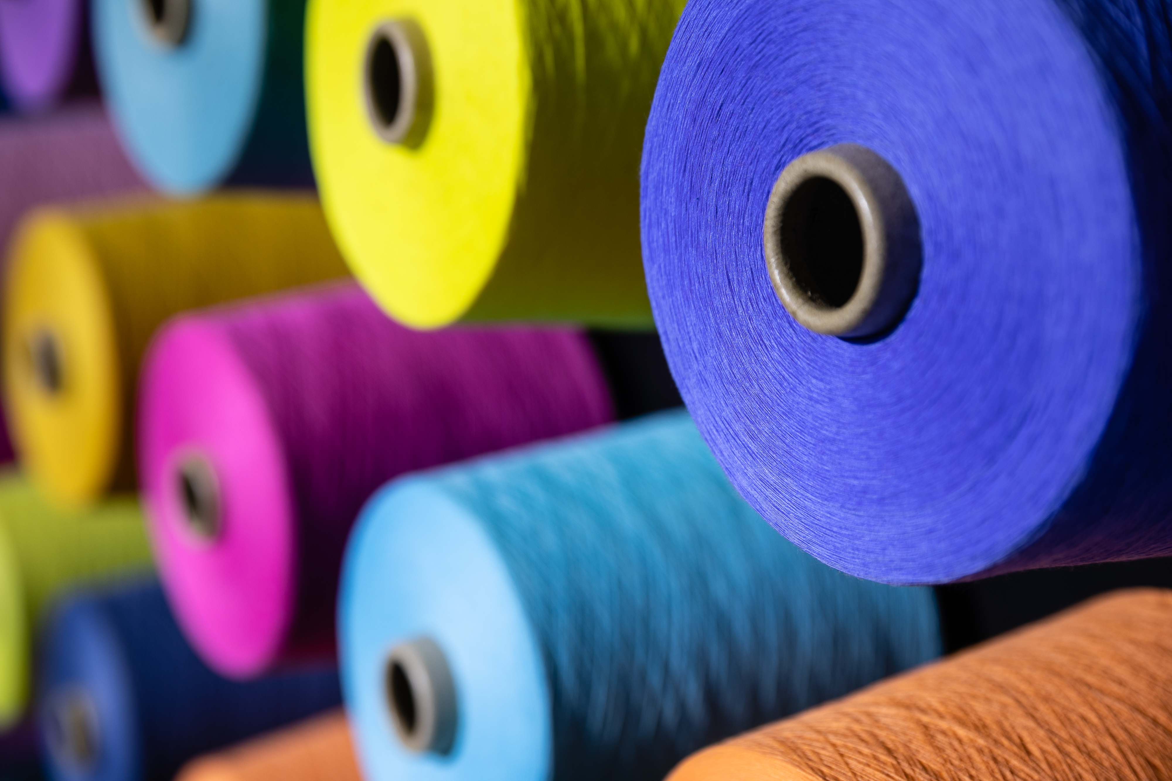 Modern spinning workshop focusing on consistent quality